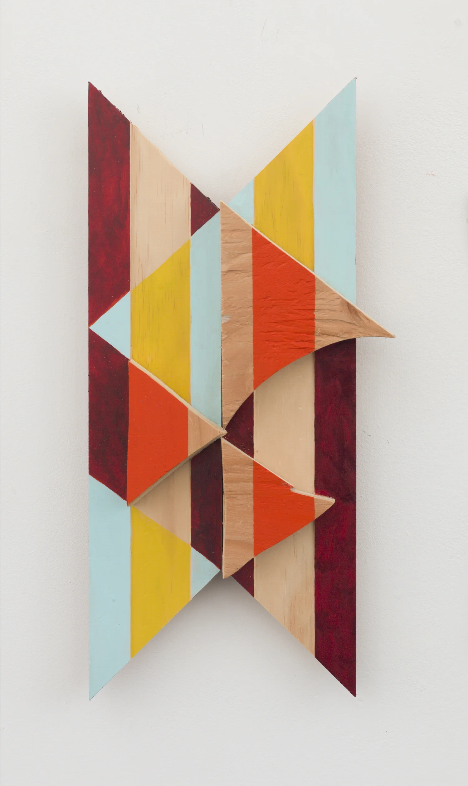   partido , 2012, acrylic on wood, 15" x 6 1/2" x 2" 