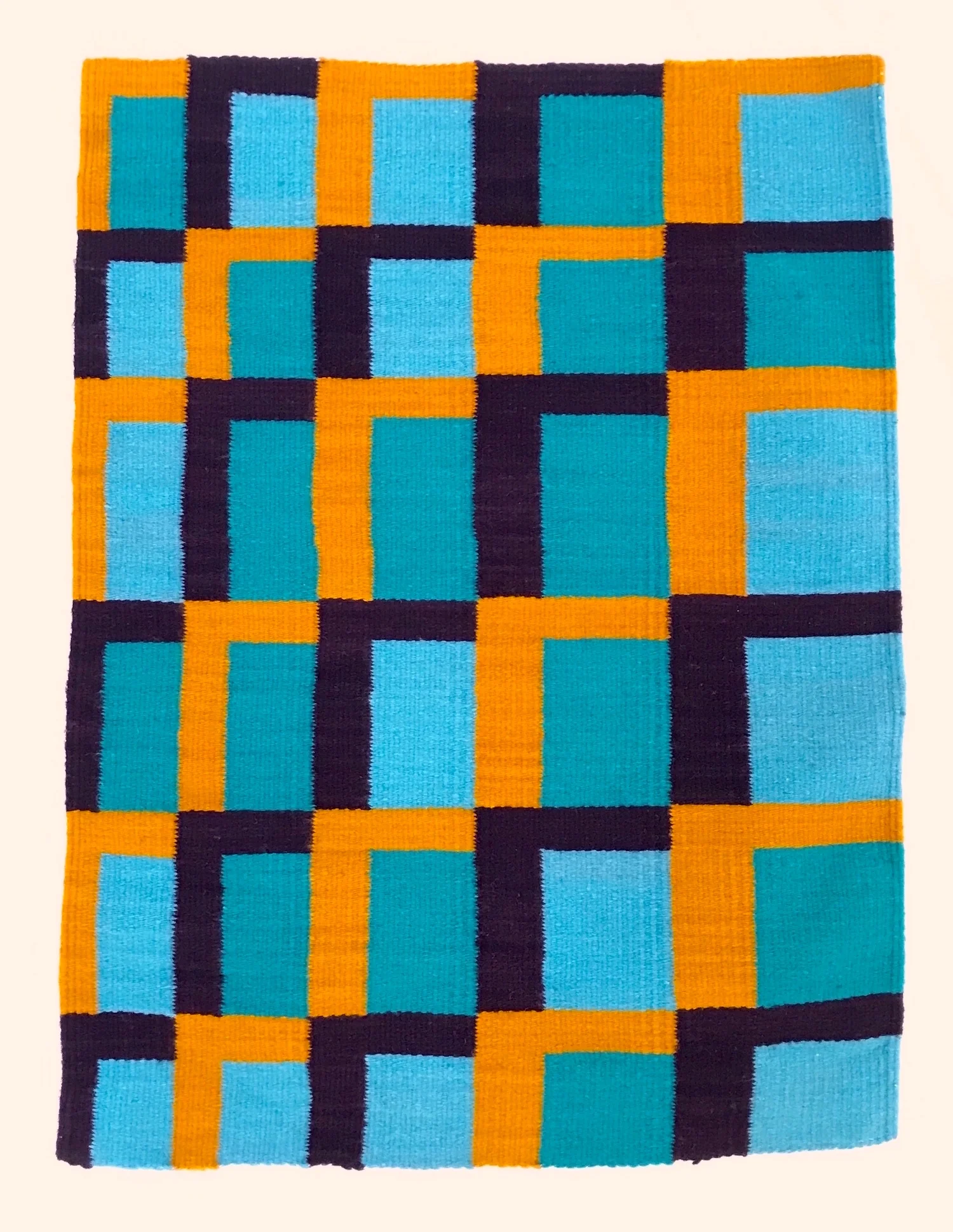   untitled , 2017, hand-dyed woven wool, 80cm x 60cm, woven by Licha Gonzalez Ruiz 