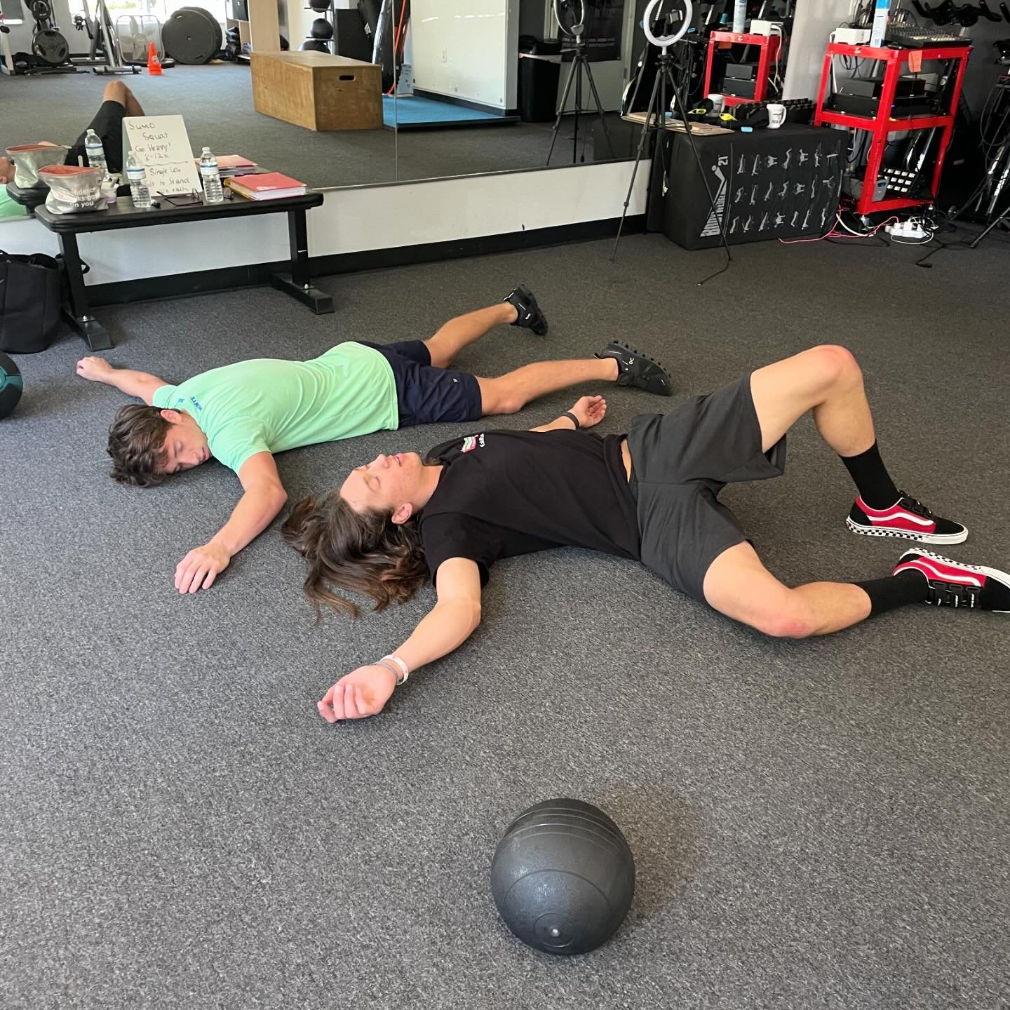 Ninjas down!  Again. Sometimes it &ldquo;be like that &ldquo;&hellip;.. these guys are super fun to train! This was a hard one! Outside obstacle course, ball slam challenge - box jump challenge - sprints - airdyne bike challenges&hellip;all in an hou