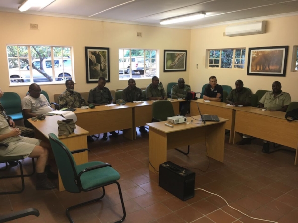 Classroom time to learn about best practices for wildlife crime scene management