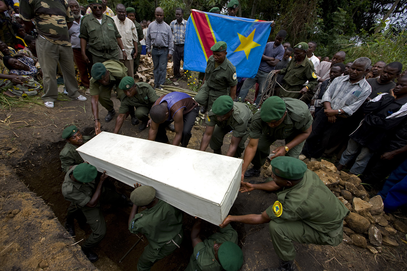 Ranger funeral, DRC. Image Source: Virunga Community Programs.