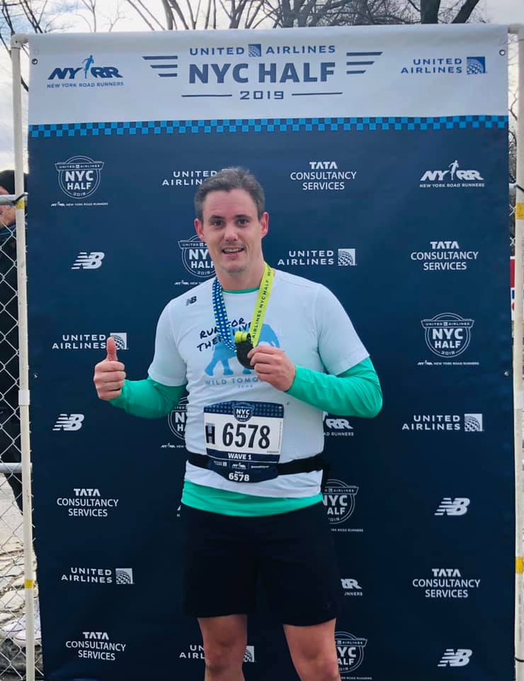 Steve Williams from Sydney Australia at the finish line!