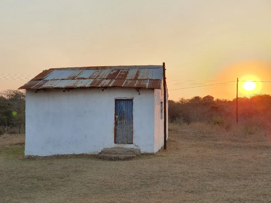 The small structure the creche used and shared with the local congregation.