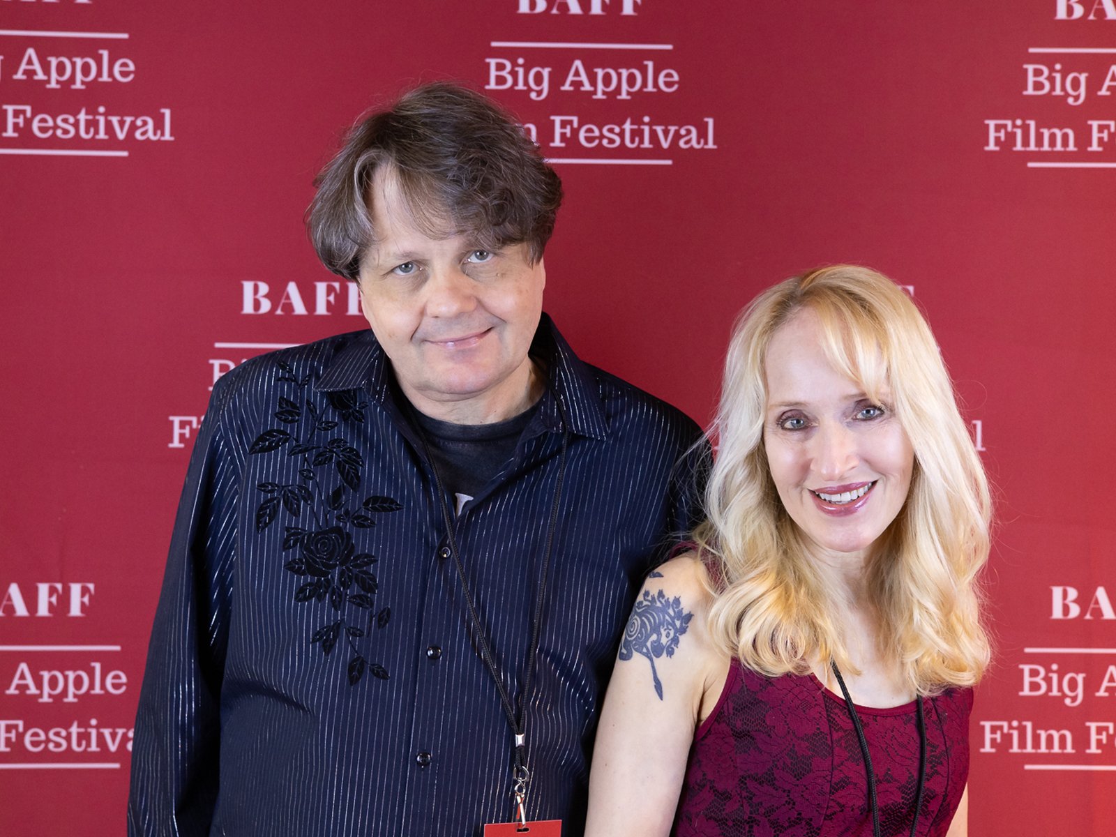 Martin and April at the Big Apple Film Festival. Photo by Charles Chessler
