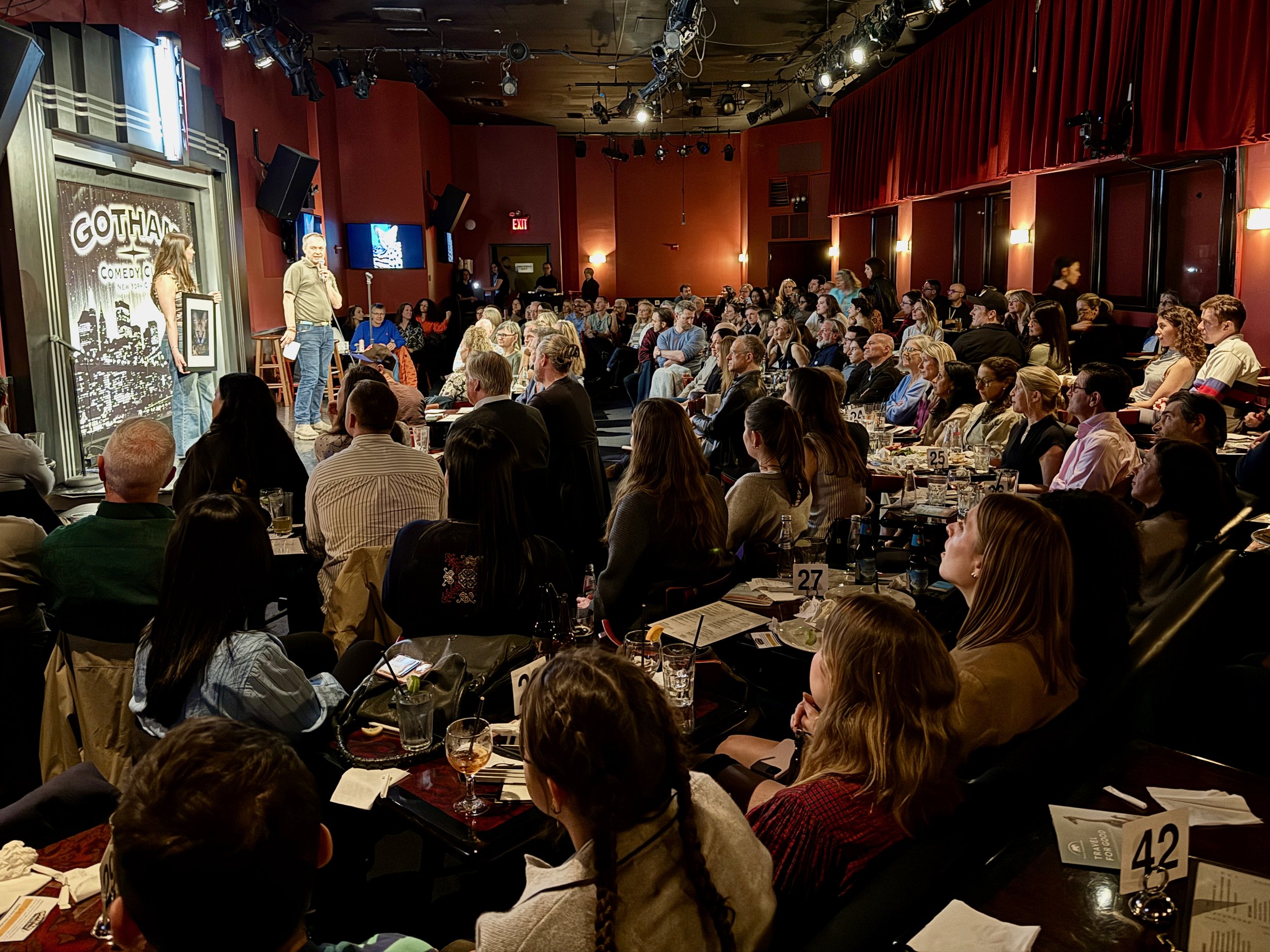 Dozens of Wild Tomorrow’s US supporters joined us at Gotham Comedy Club.
