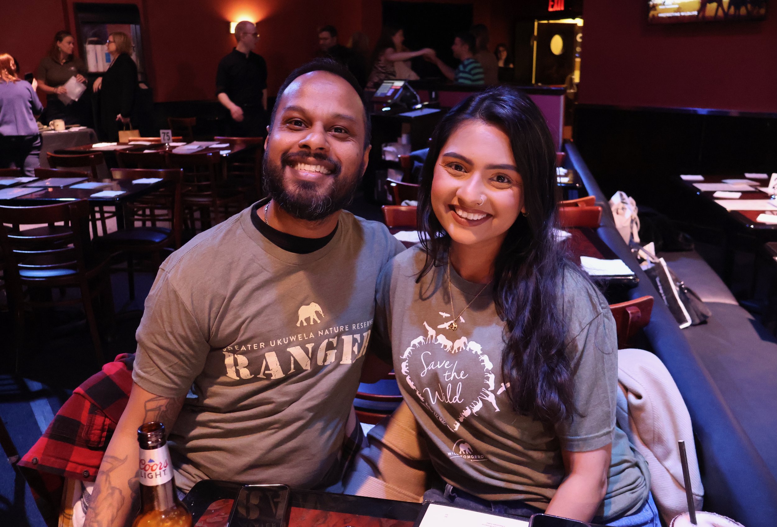 Our New York friends donned their Wild Tomorrow Ukuwela wildlife ranger and “Save the Wild” swag.