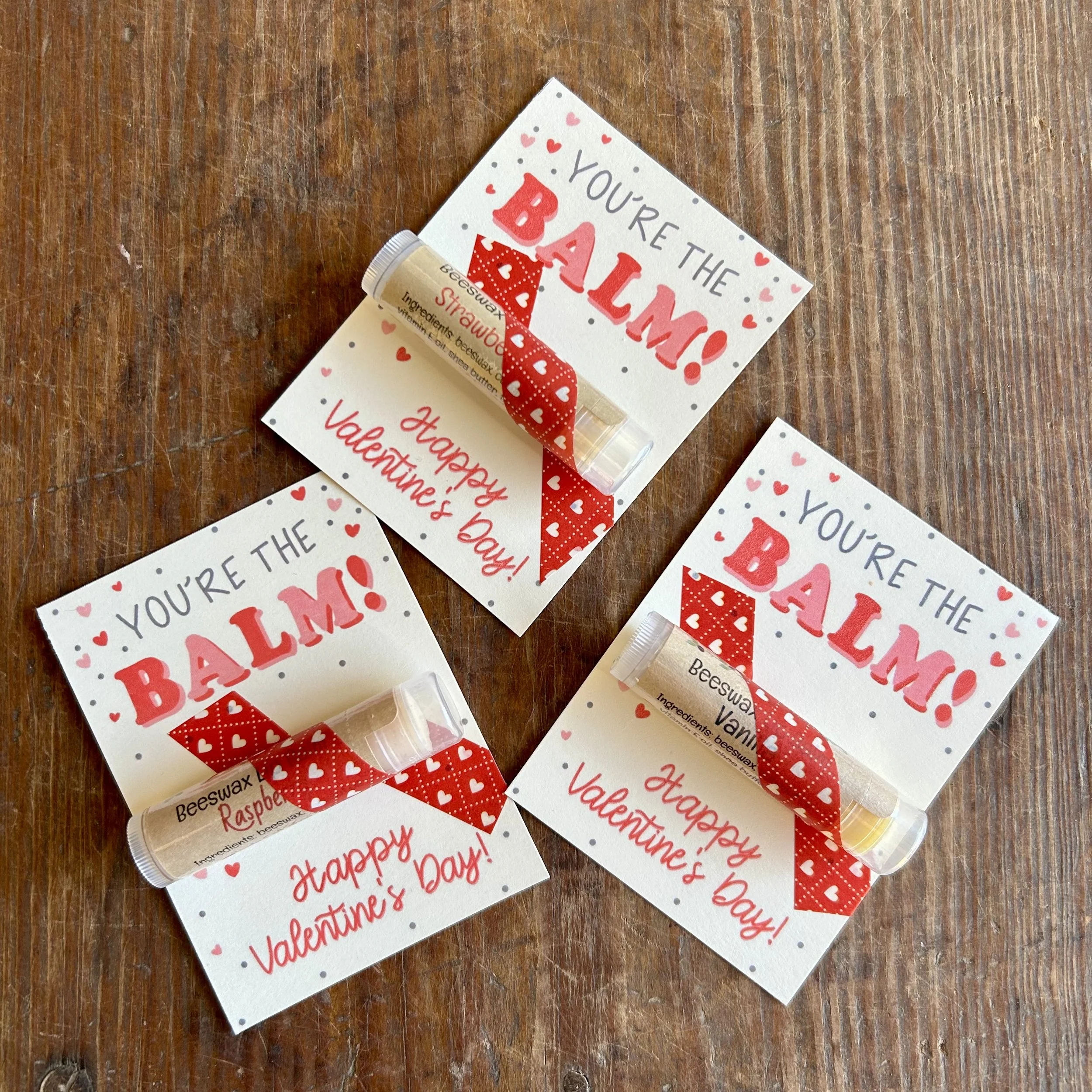 Beeswax Lip Balm Valentine