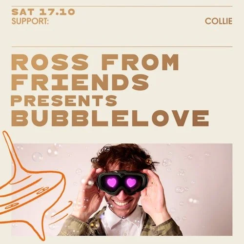 centrepoint: ross from friends presents bubble love