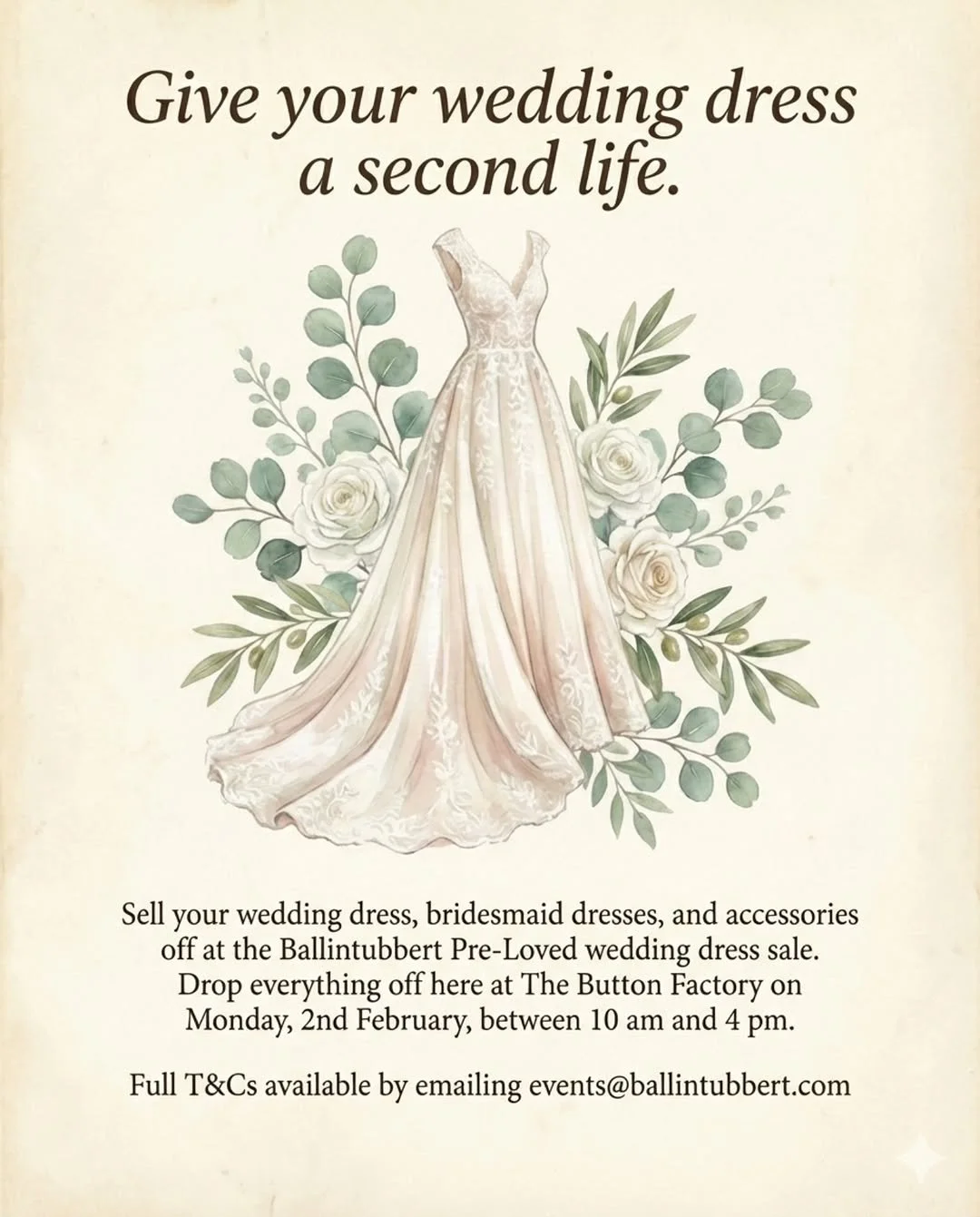 CURVEBALL: PRE - LOVED WEDDING DRESS SALE 