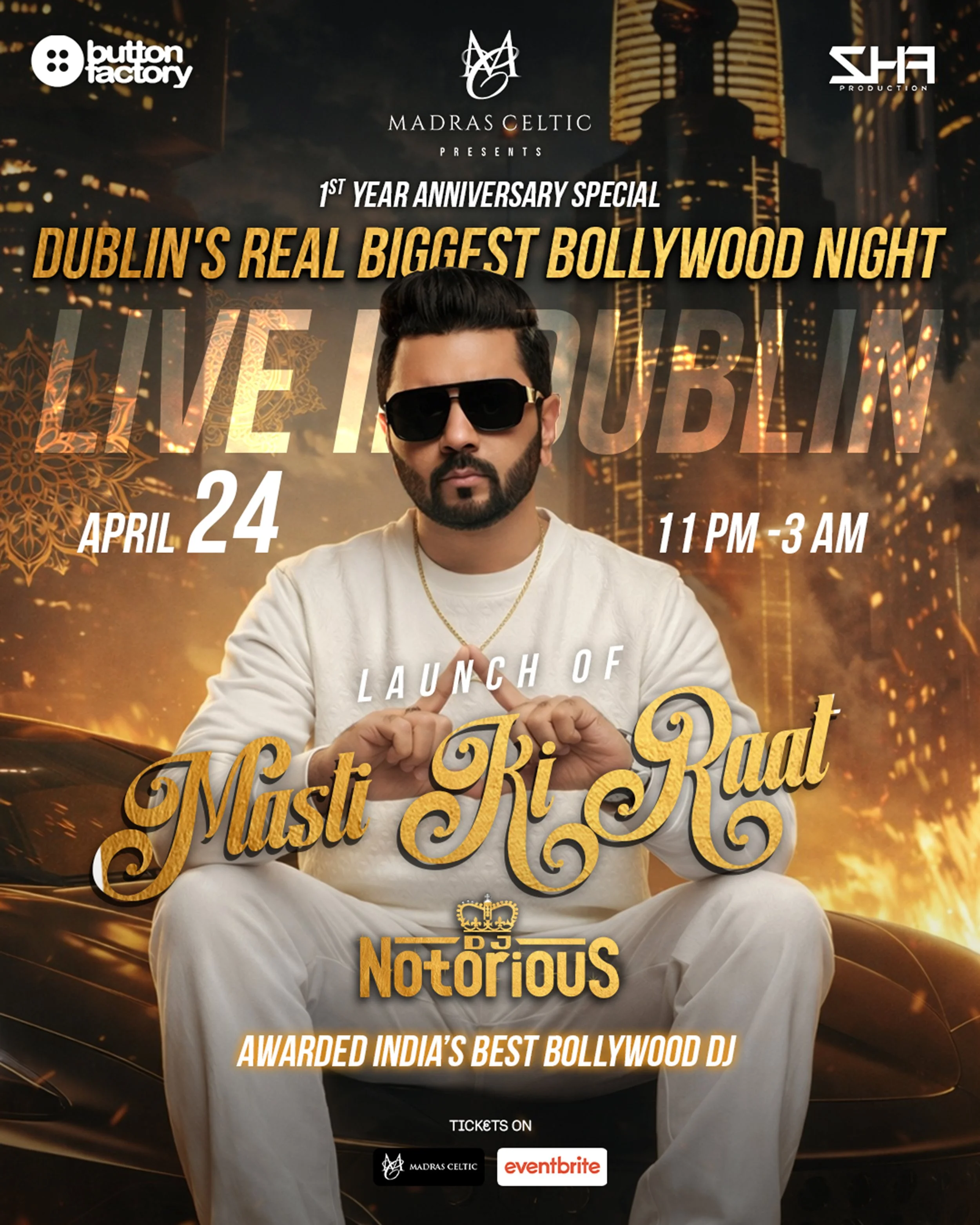 BOLLYWOOD NIGHT | MASTI KI RAAT - FT DJ NOTORIOUS