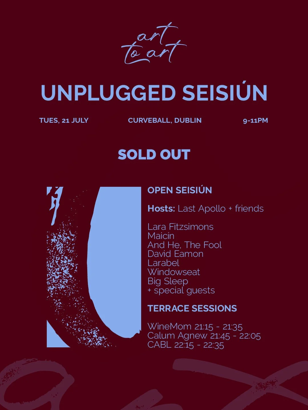 CURVEBALL: Art to Art - Afterparrty (Unplugged) - SOLD OUT 