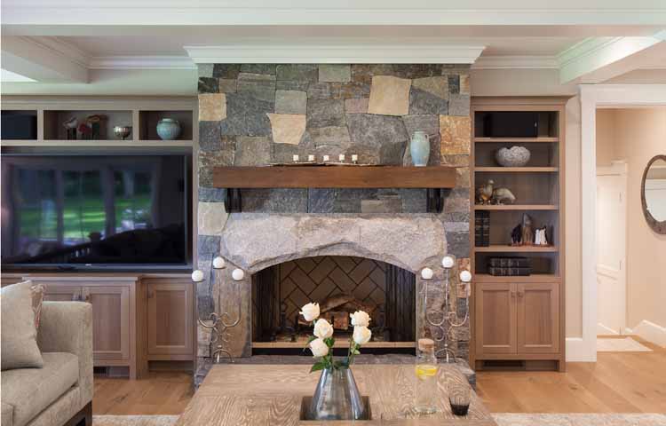 Cabinetry Bookshelves Cabinets, Family Room Cabinets Around Fireplace