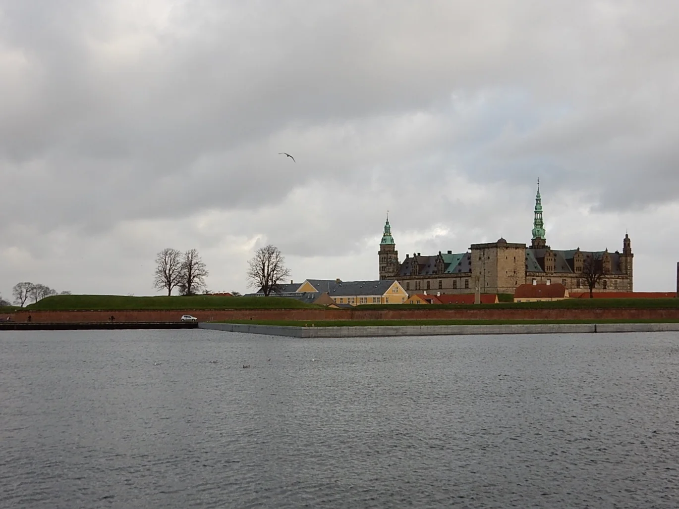 A view of Kronborg across the water.