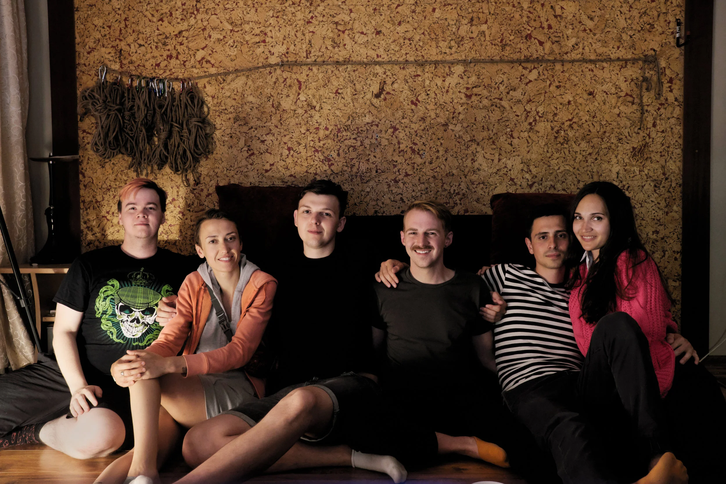 Felix, Nadya, Seryozha, me, Vlad, Nastya. Photo by Felix Morozov.