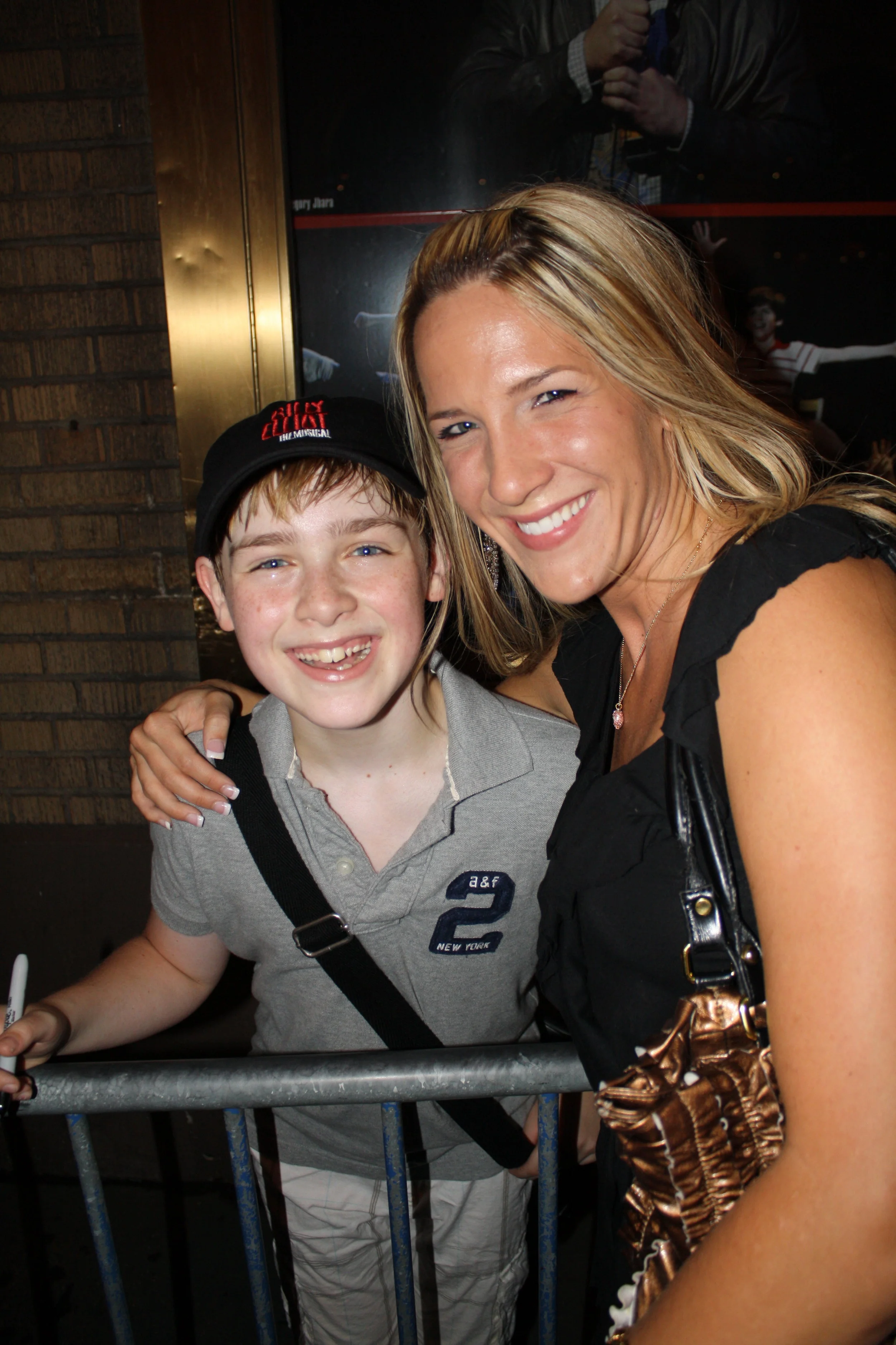 Me "fan-girling" it up with the boy who played Billy Elliott! I was so impressed by him!