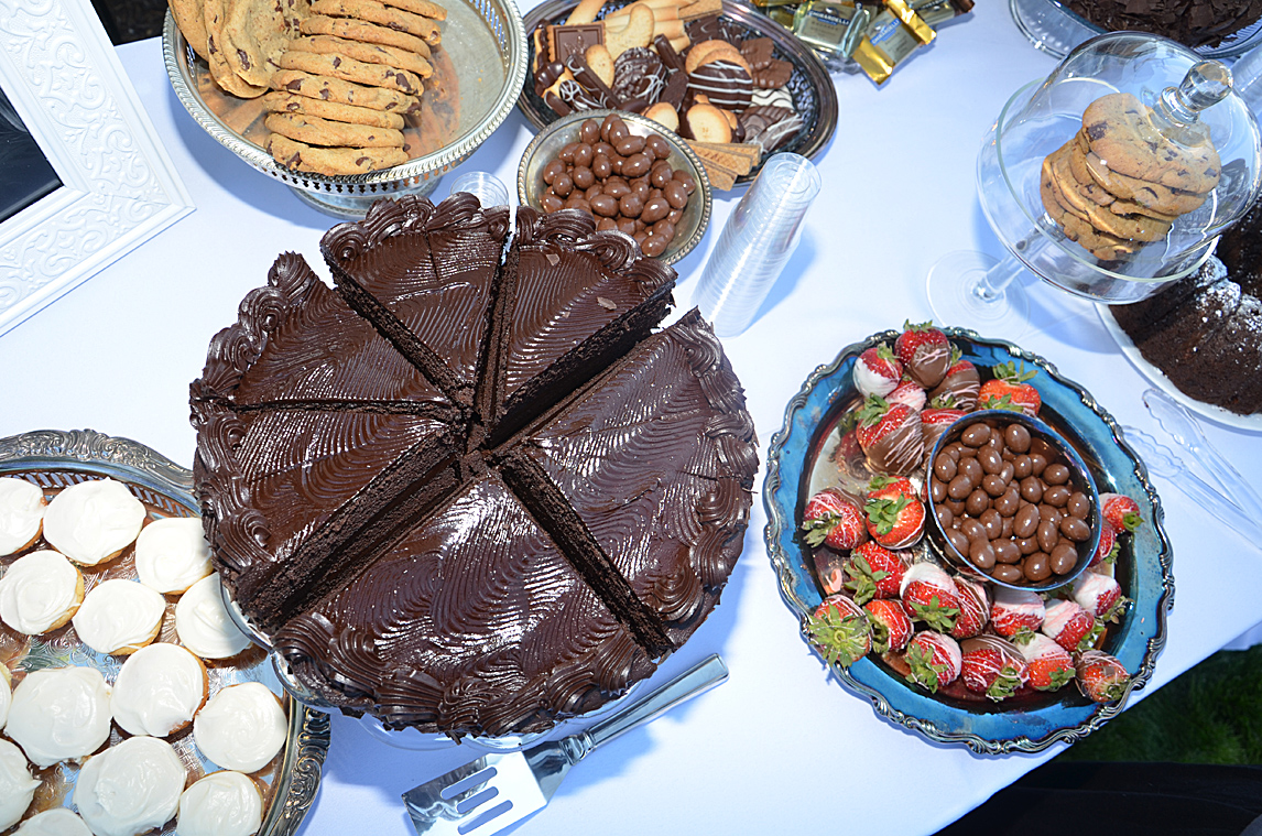 We served up all my favorite treats. A chocolate table is always a good idea!