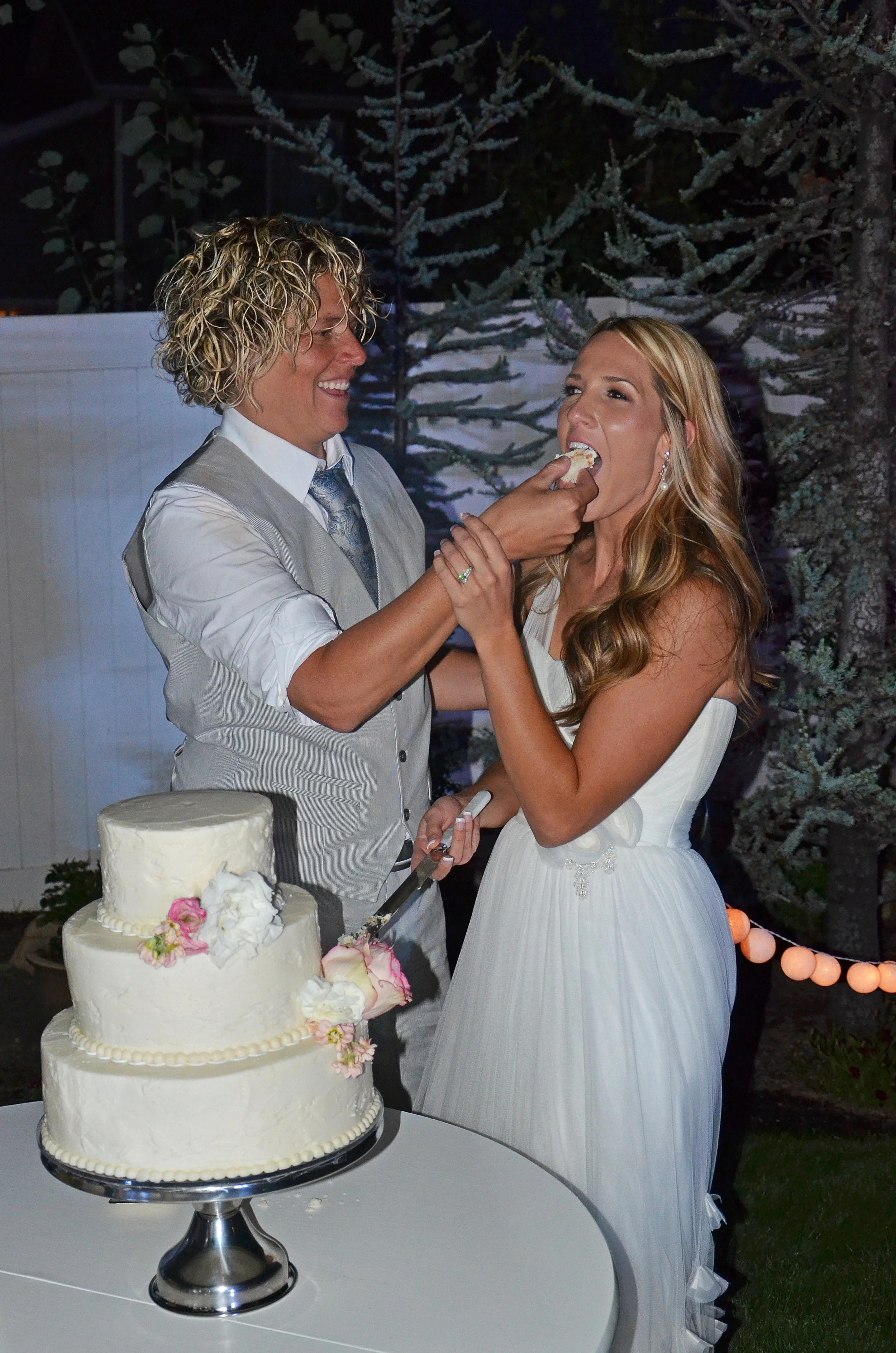 We were really nice to each other - no smashing cake in the face.