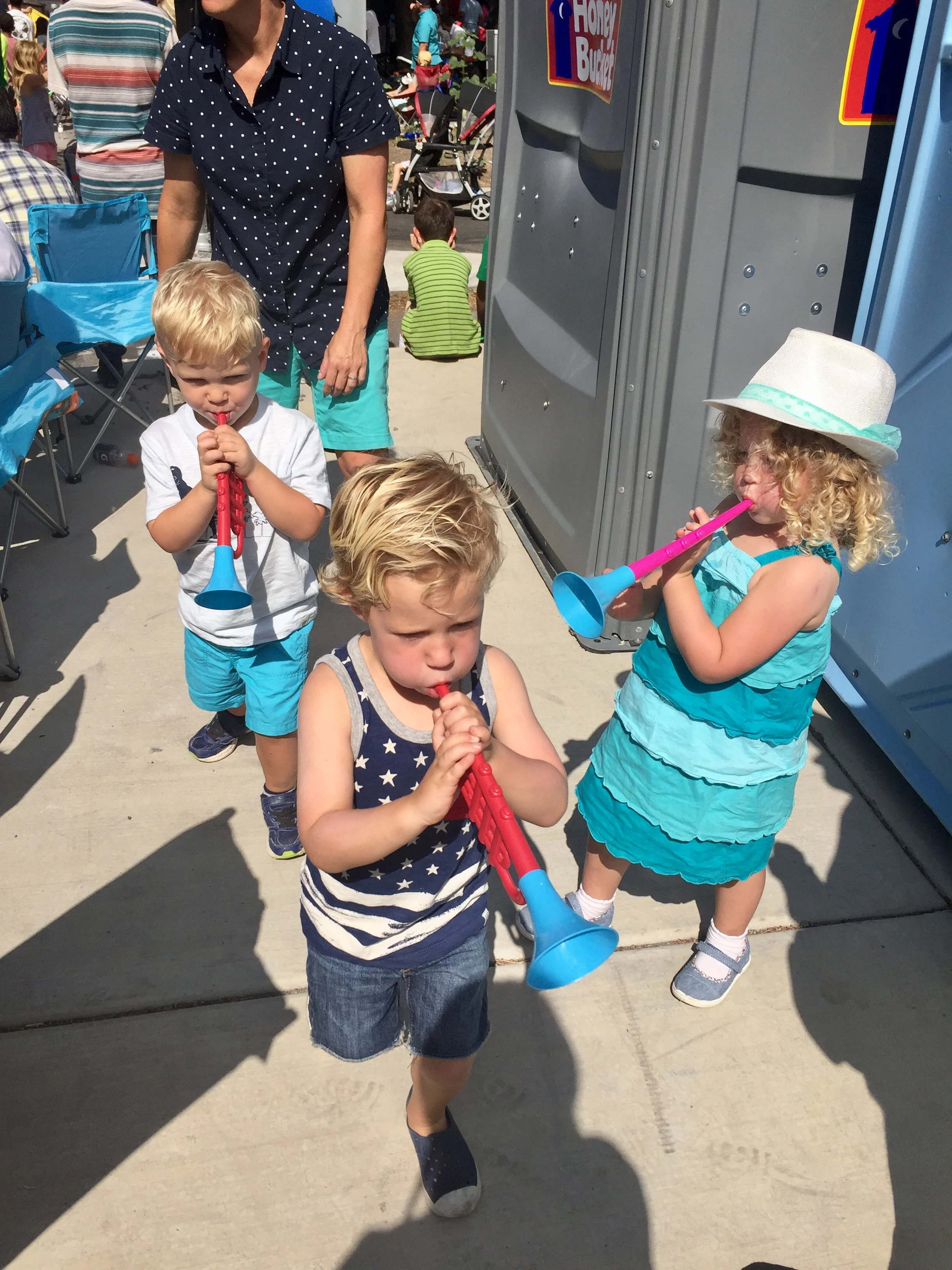 24th of July at the parade! These 3 stole the show!