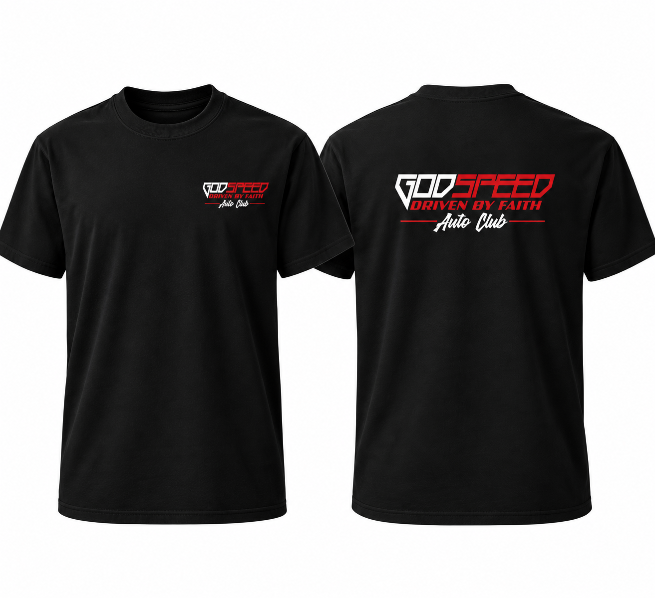 Godspeed Auto Club member shirt .png