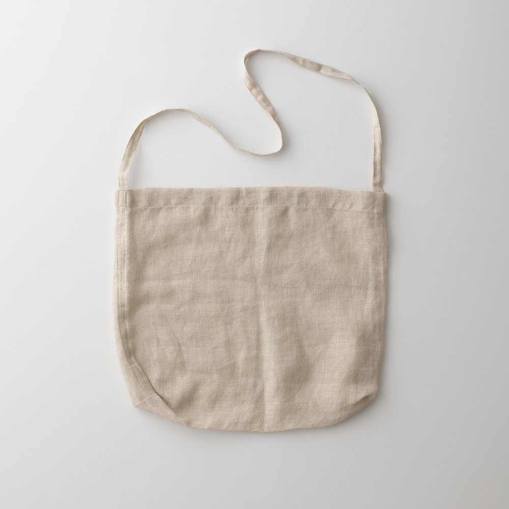 Musette Bag- Everyday Belgian Linen-Cross Body Shoulder Bag — Fernhill