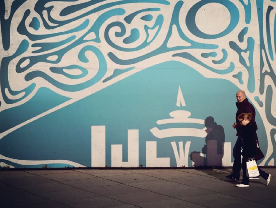 Seattle mural idea! Where nature meets the city. 
.
.
.
#seattle #spaceneedle #nature #cityscape #wallart #mural #design #graphicdesign