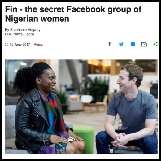 The secret Facebook group of Nigerian women, BBC