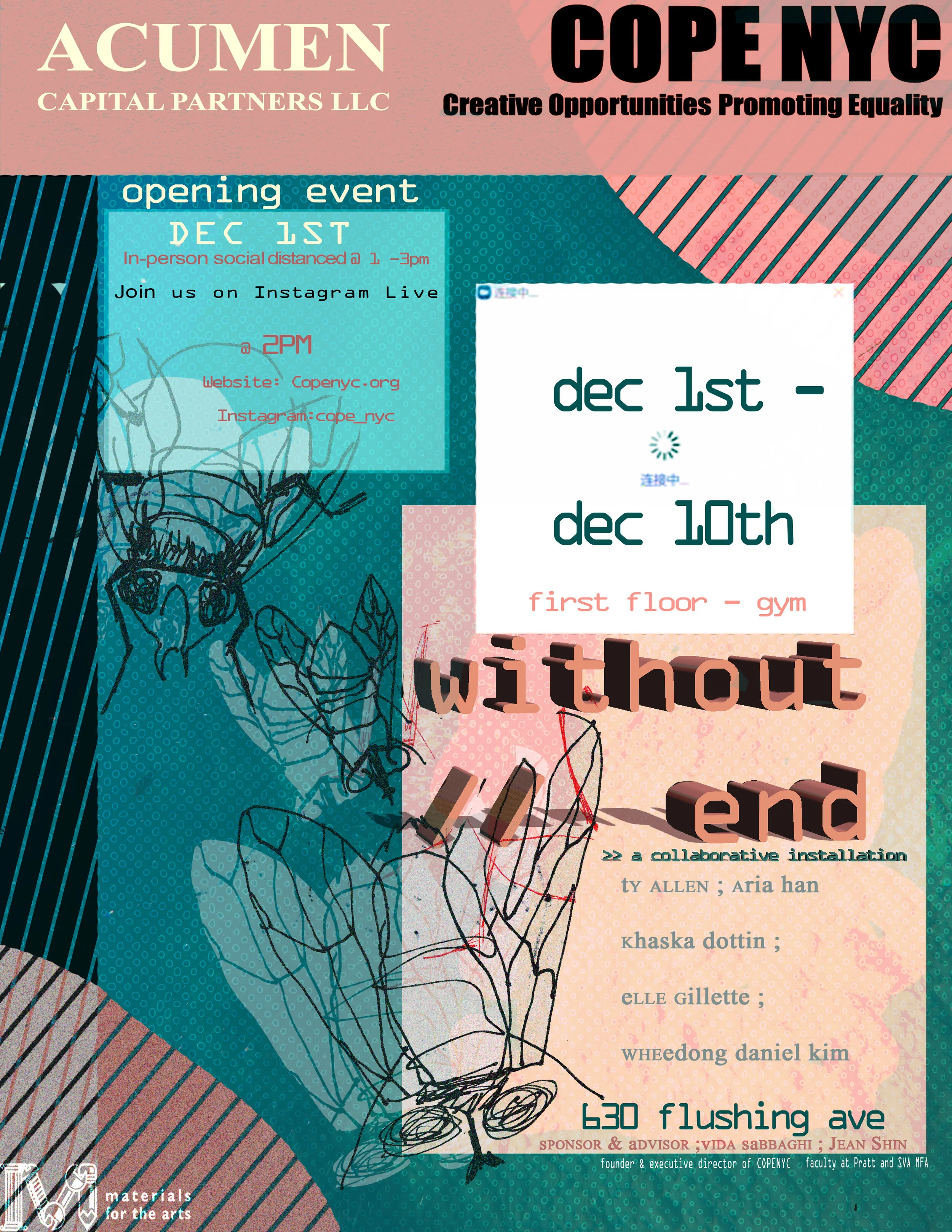 630 FLUSHING AVE BROOKLYN NY 11206. 1ST FLOOR IN THE GYM. DEC 1 - 10, 2020