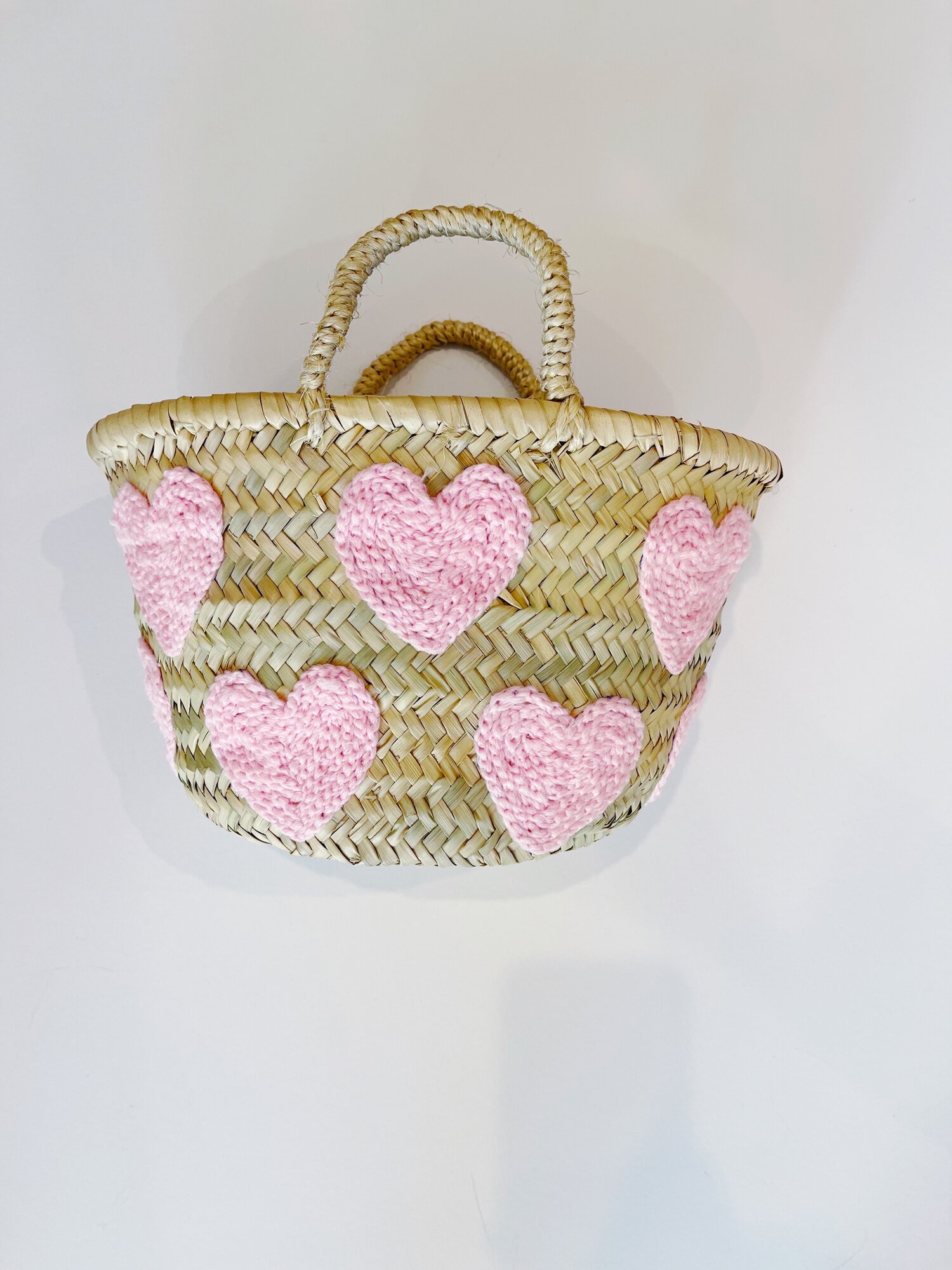 pink heart purse