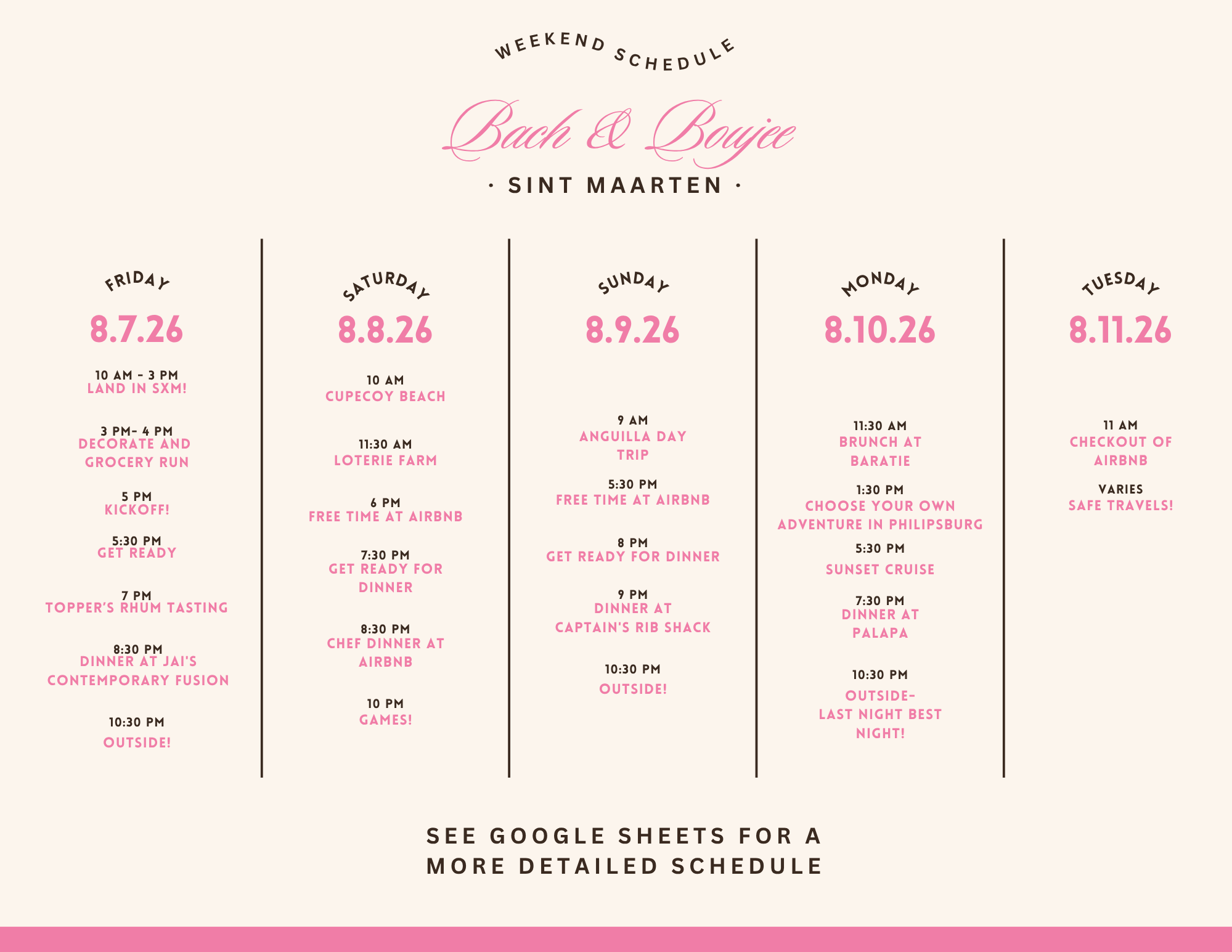 Pink and Green Bachelorette Itinerary.png