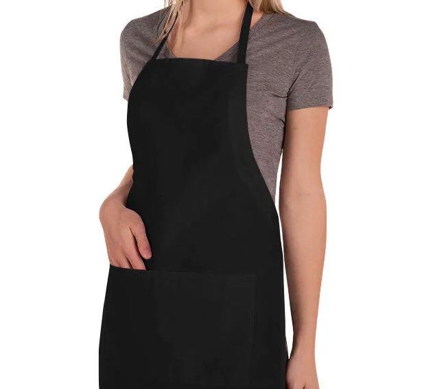 Custom Black Apron