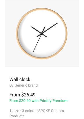 Print on Demand Wall Clock