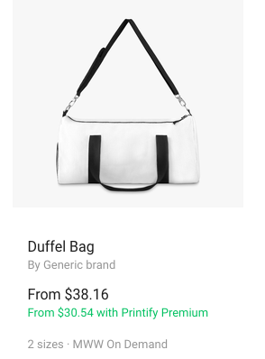 Print on Demand Duffle Bag (Copy)