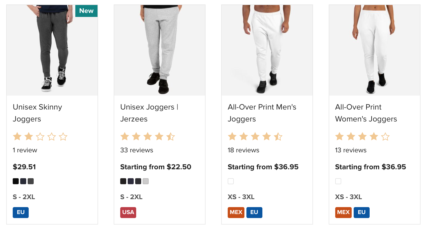 Sweatpants Print On Demand Online Store 