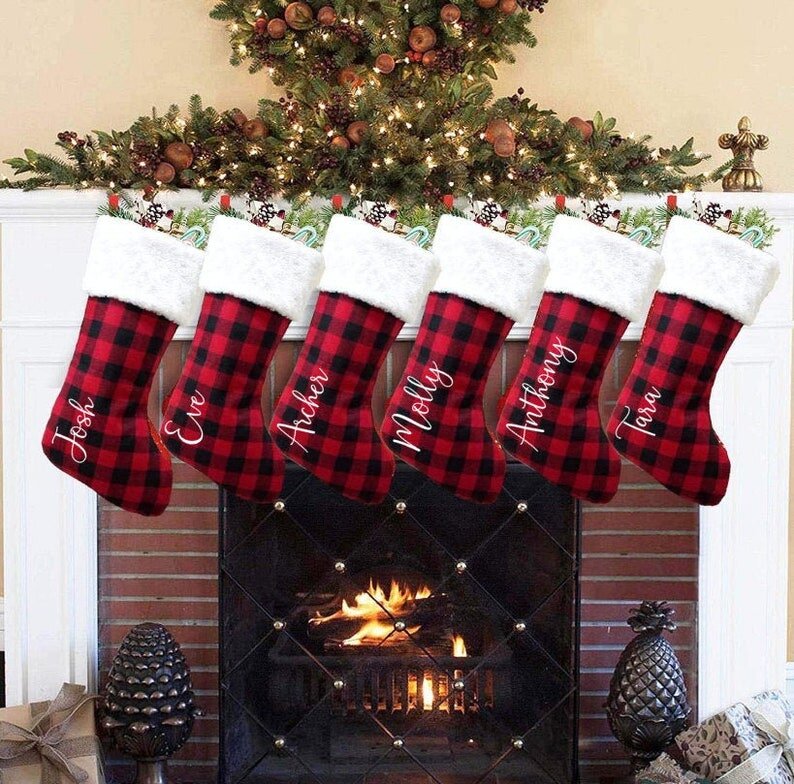 Custom Flannel Stockings