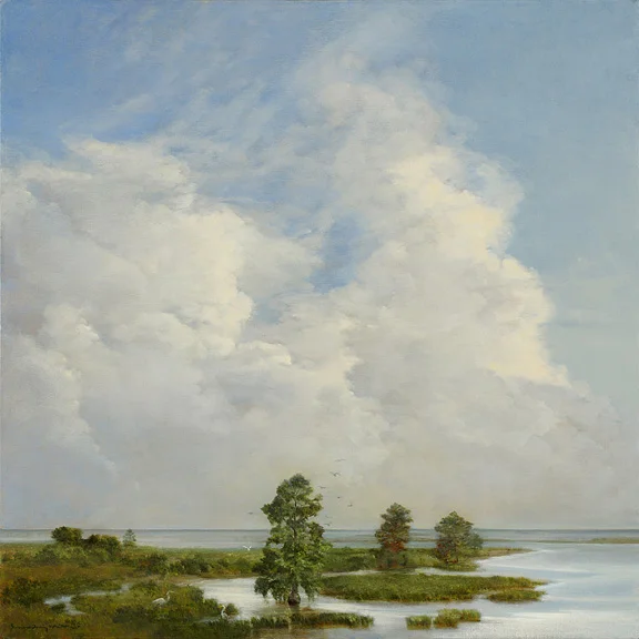 Places East of Here, no 17 oil on canvas, 24" x 24"