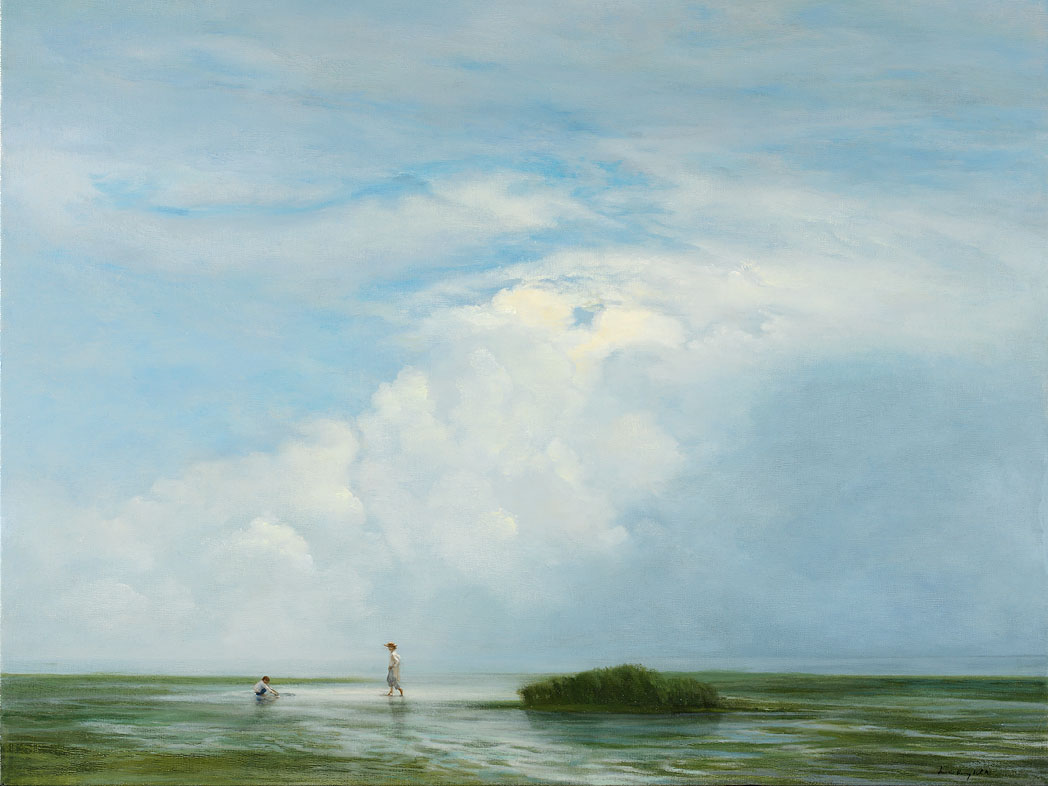 Labyrinth for Memory, oil on canvas, 30" x 36"