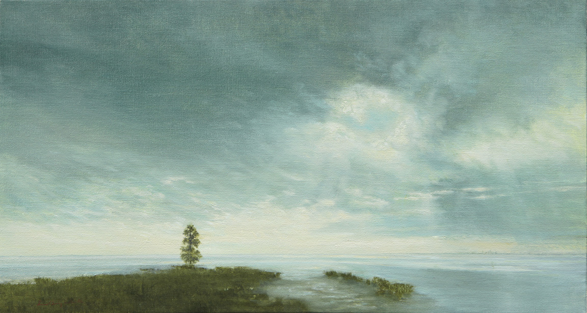 Places East of Here, no 39 oil on canvas, 16" x 30"