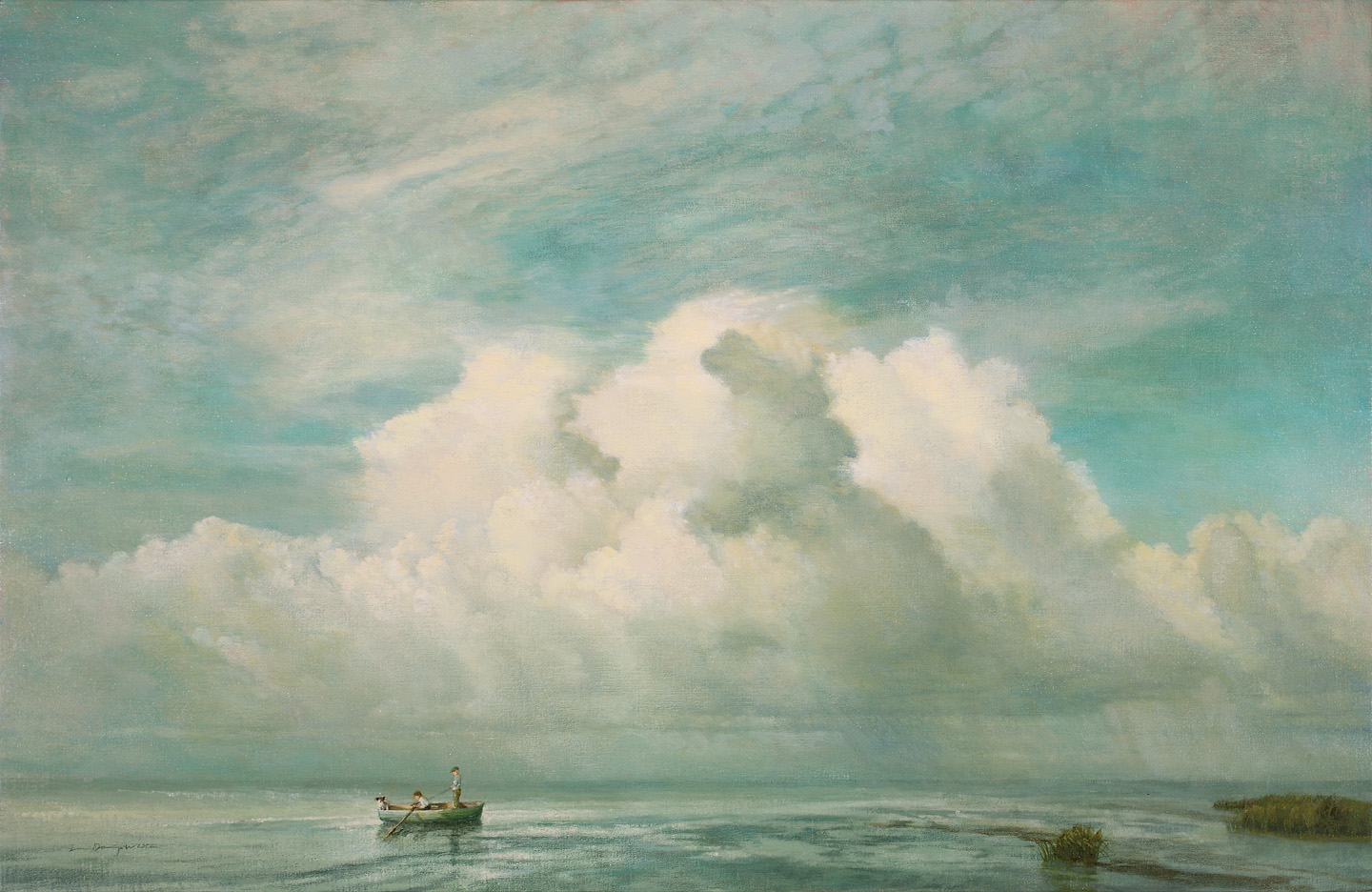 A Windless Day, oil on canvas, 26" x 40"