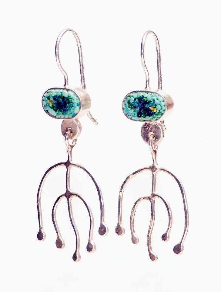Seaweed earrings