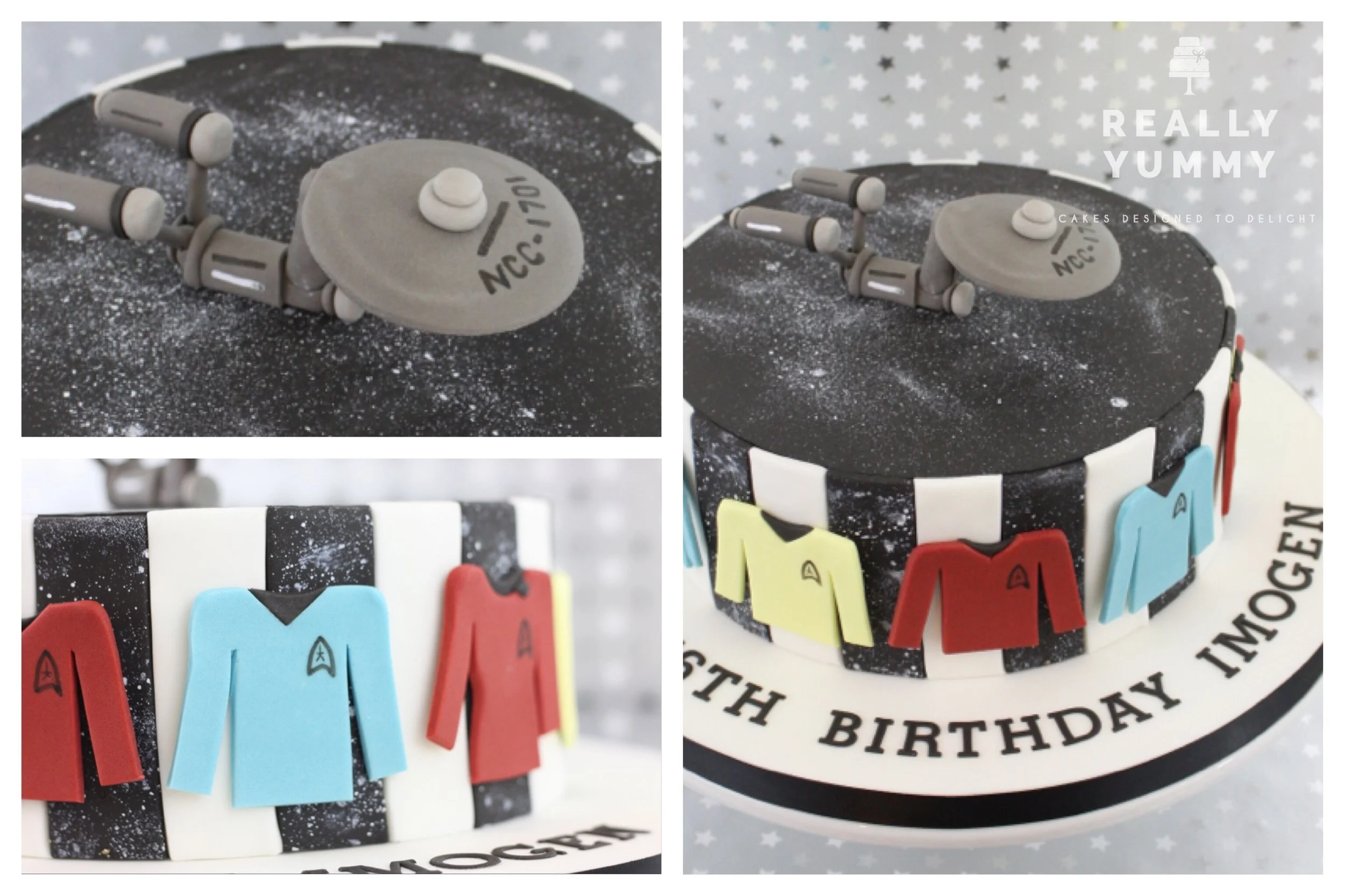 Retro Star Trek cake
