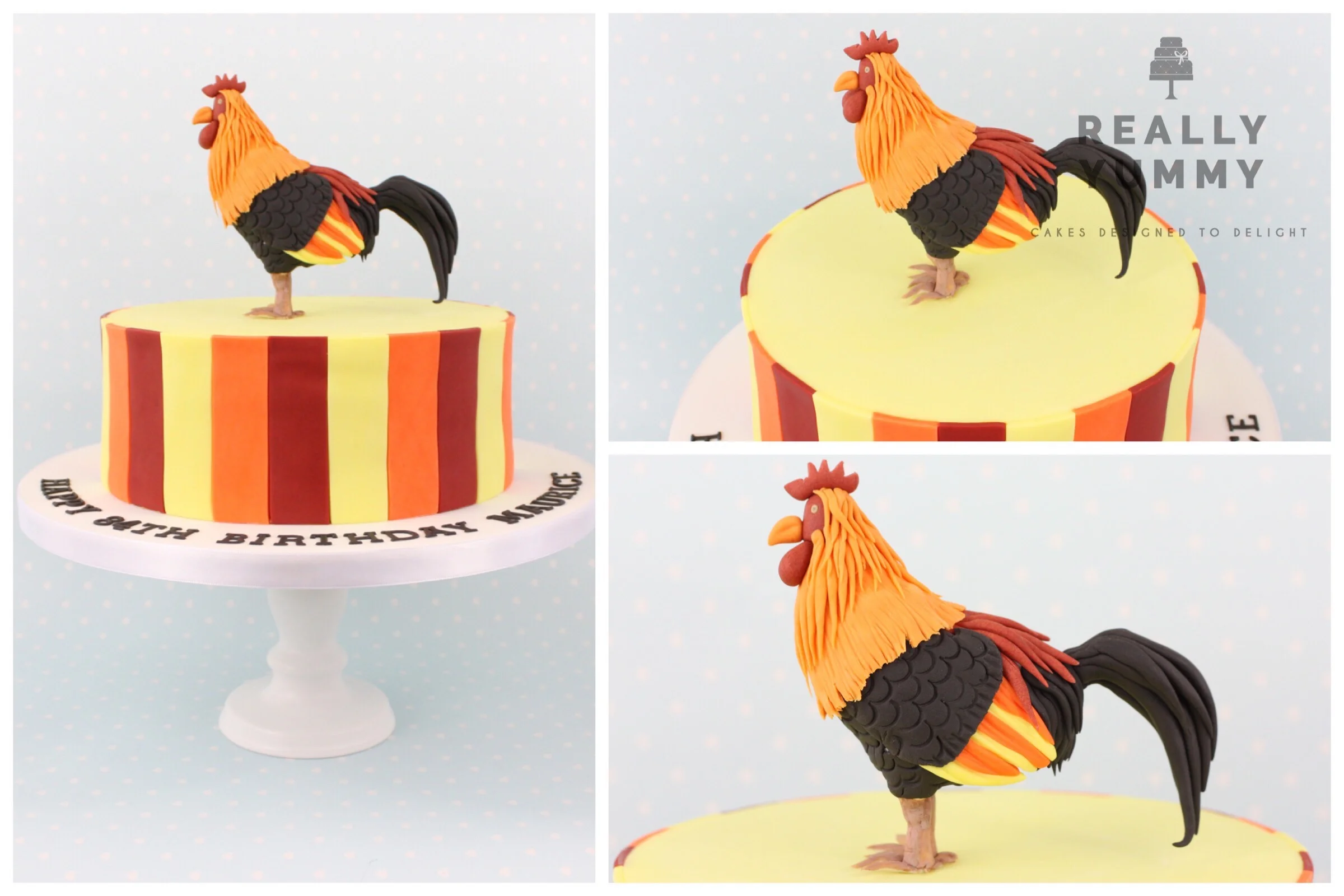 Cockerel rooster cake