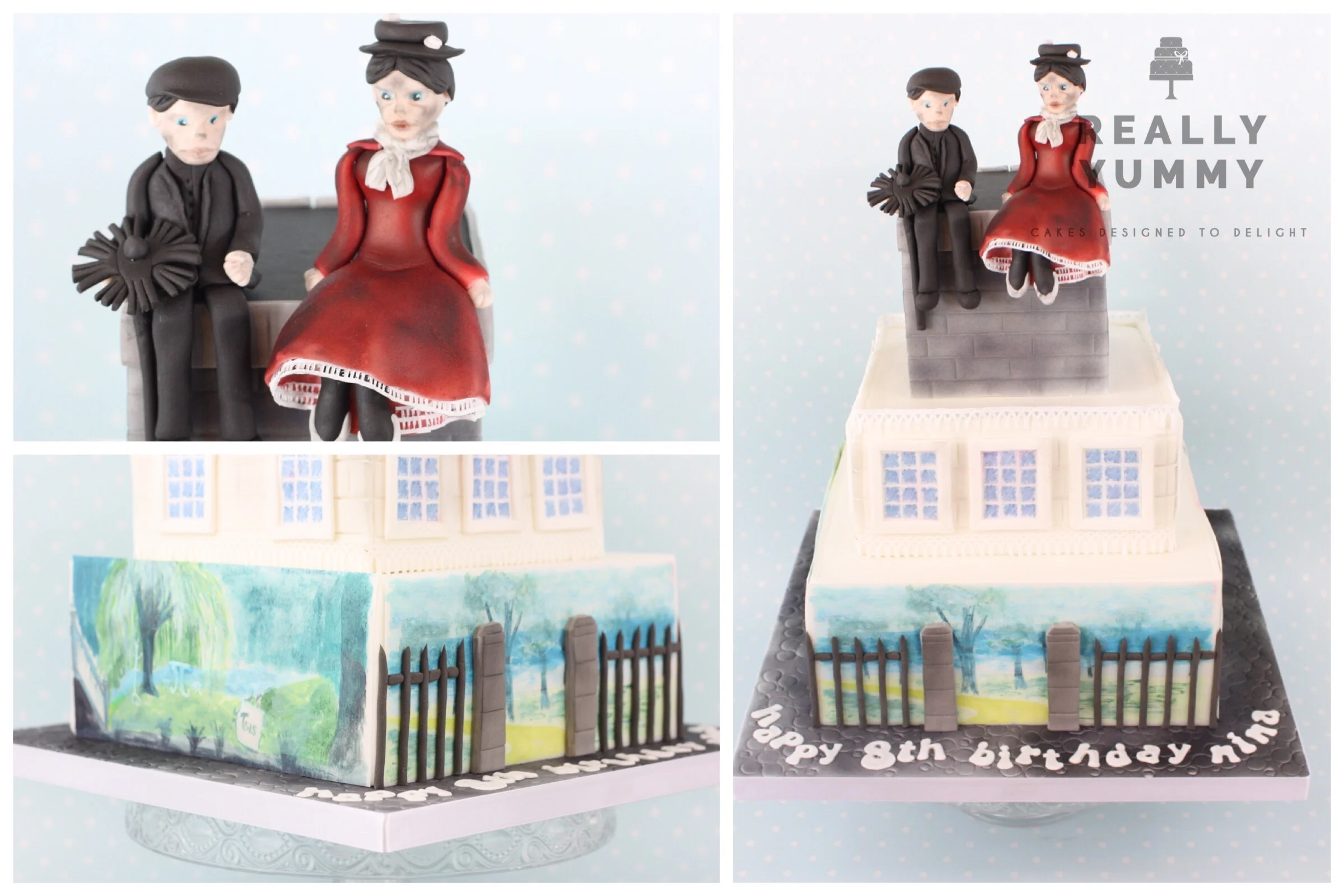 Mary Poppins cake, with Bert