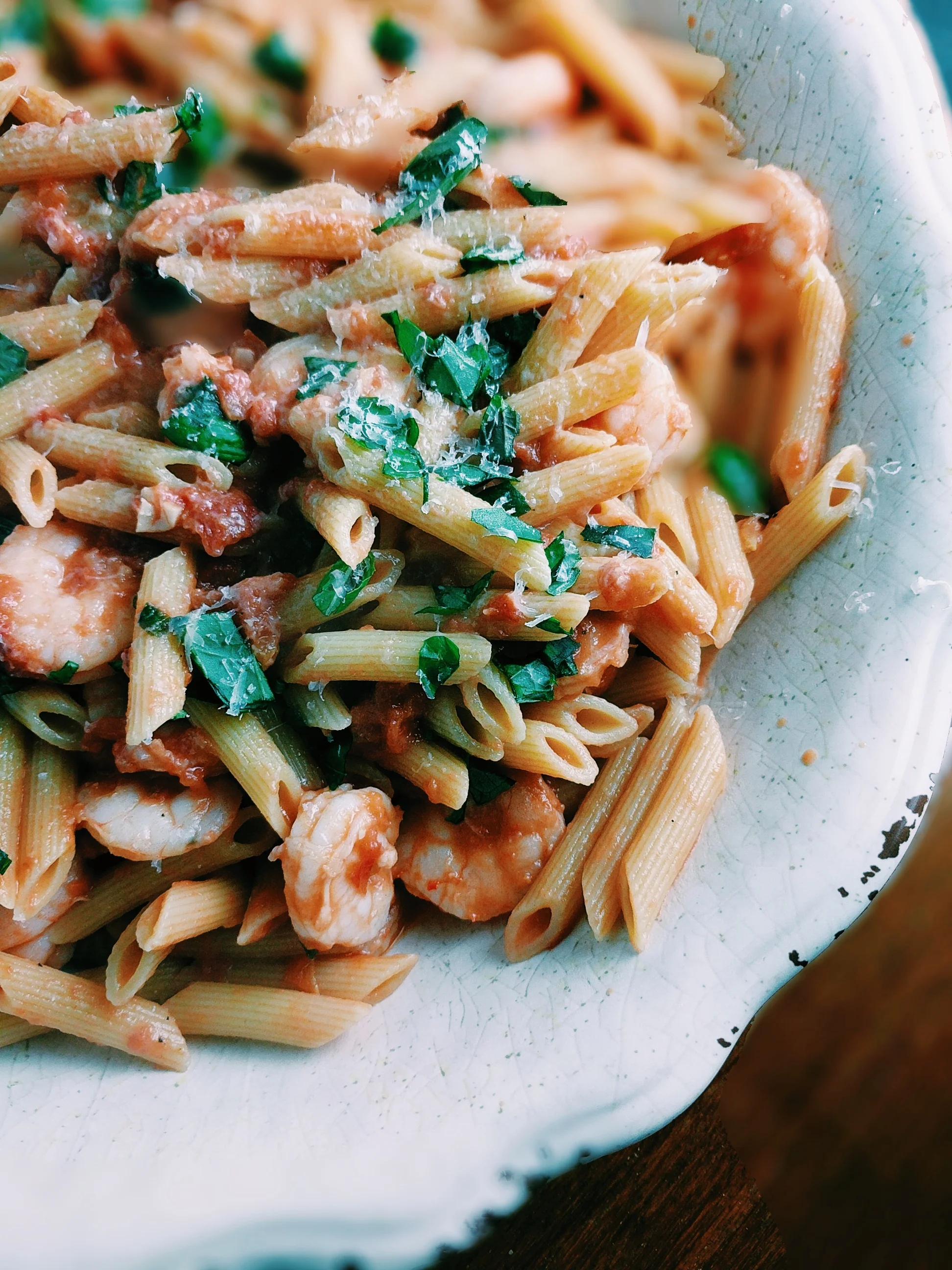 Penne Alla Vodka with Shrimp