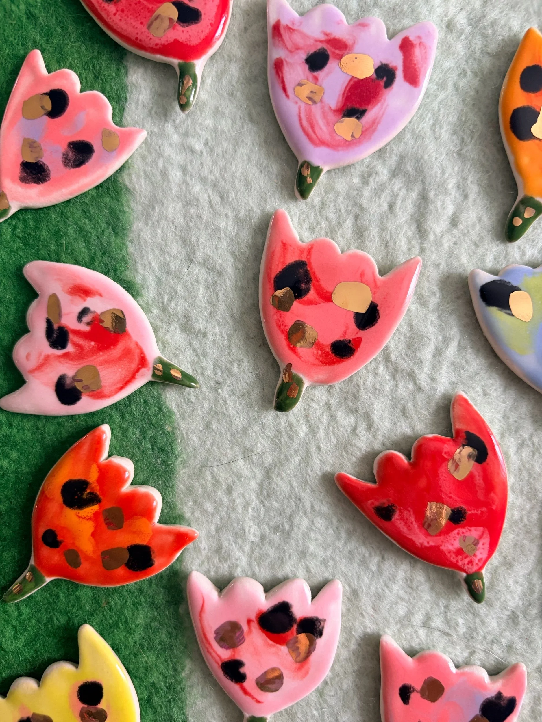 Rounded Tulip Brooch