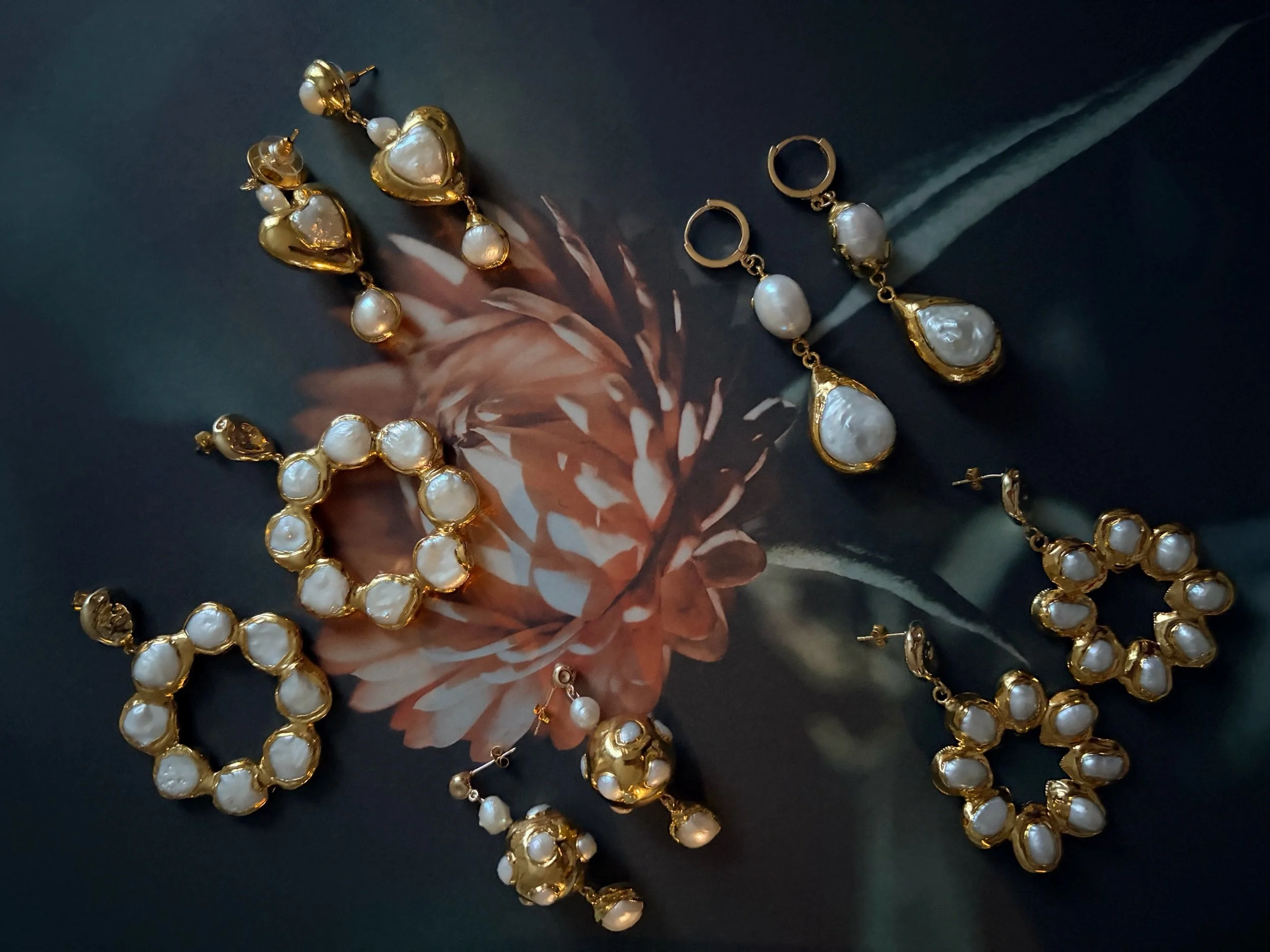 Love Collection of Pearl Earrings