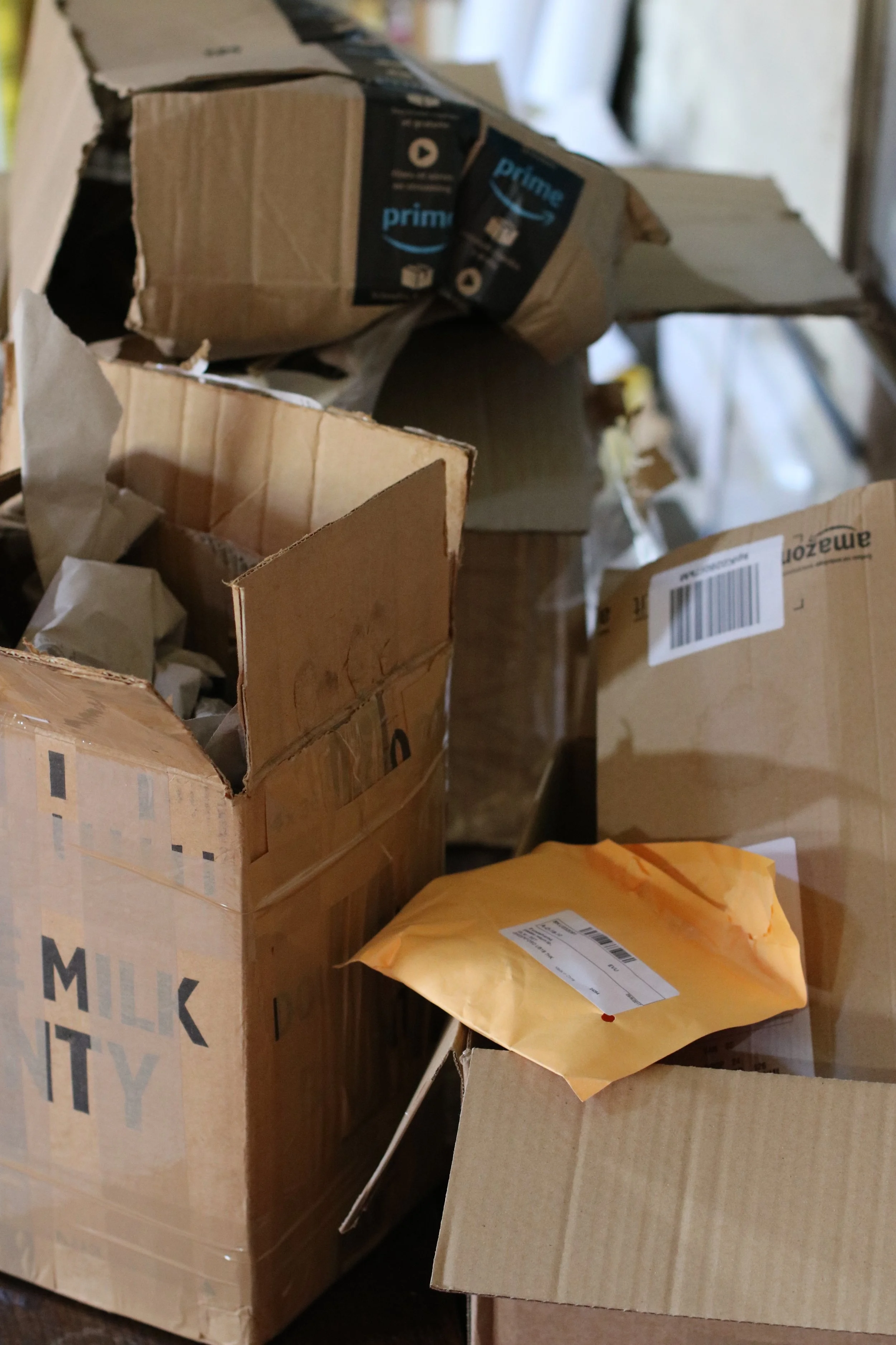 Boxes of equipment