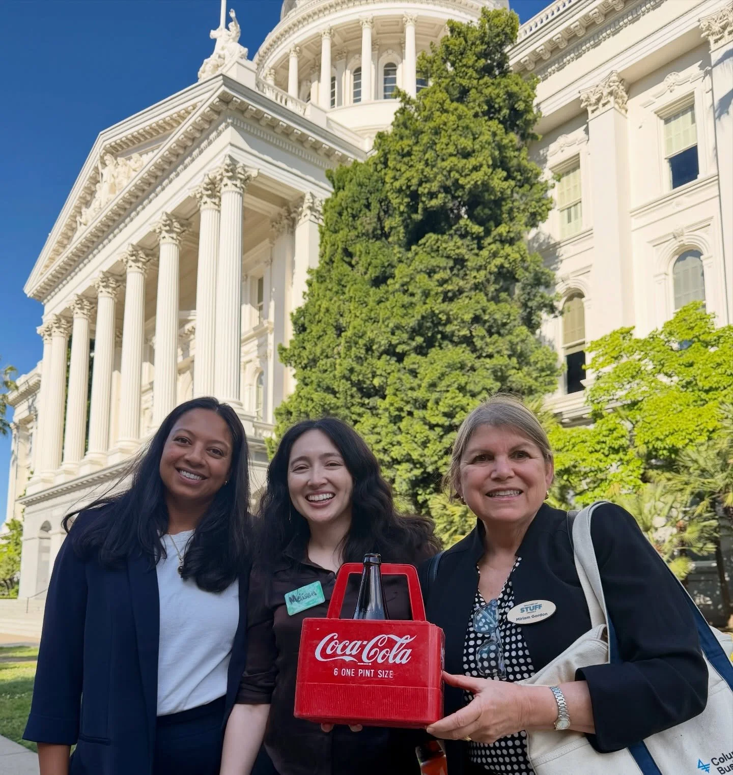 On Tuesday, some members of ReusableSF joined @storyofstuff for a reuse advocacy day at the capitol.

Our groups visited a total of 21 offices to talk about:
- California&rsquo;s existing bottle bill (known as the CA Redemption Value or CRV program) 