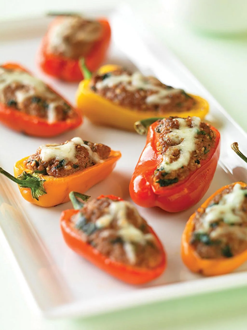 Beef and Couscous-Stuffed Baby Bell Peppers