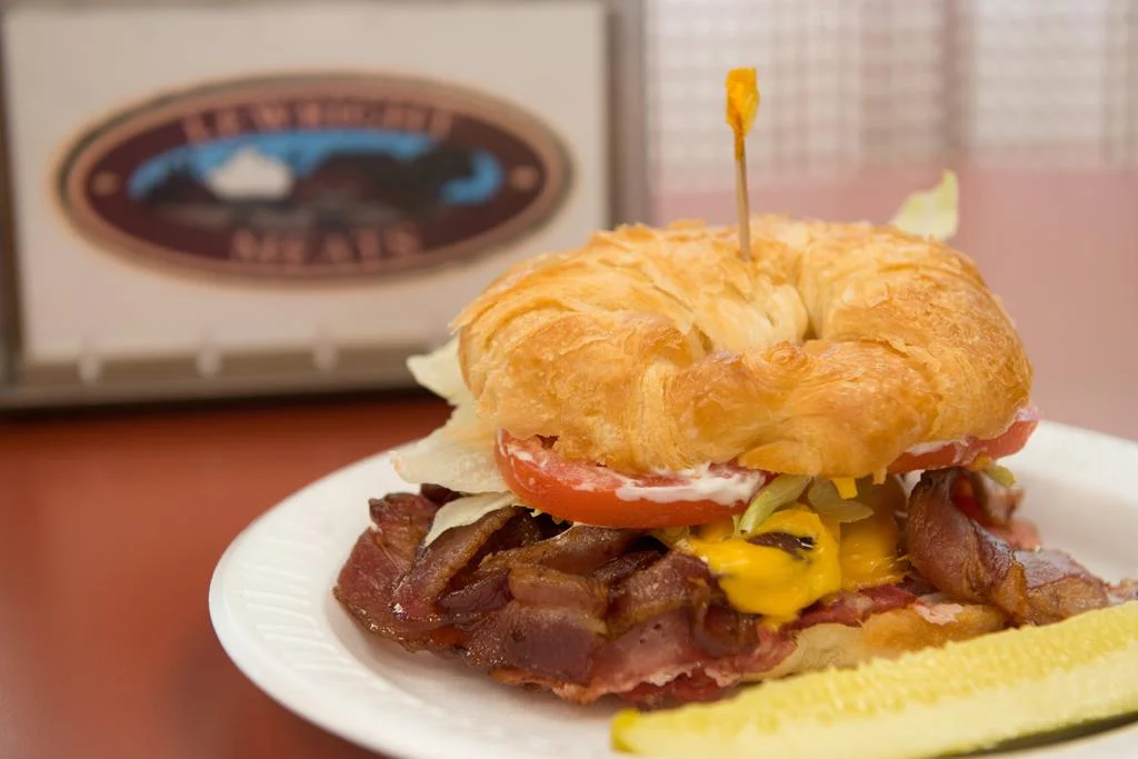 Sandwich at Lewright Meats.