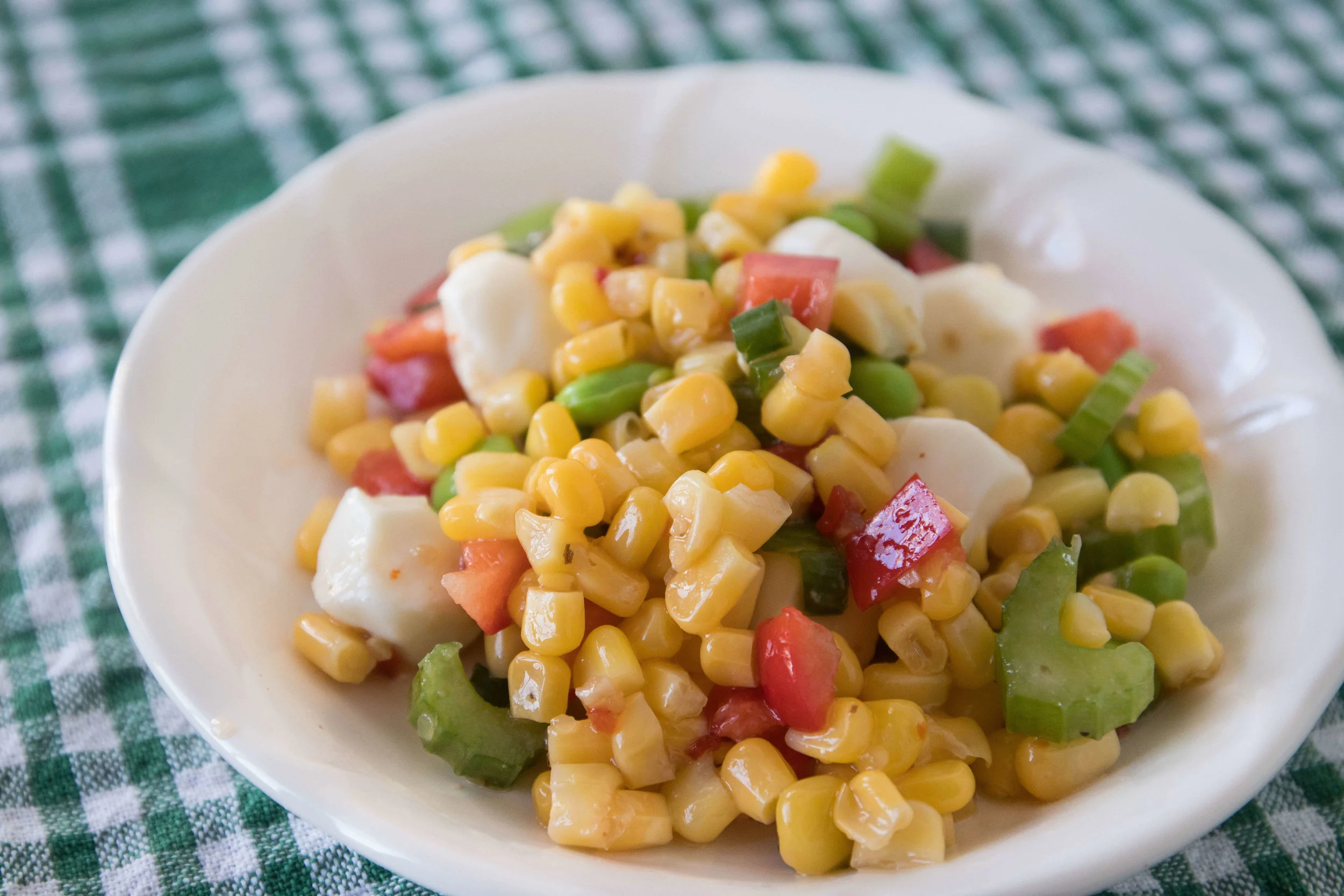 Zesty Sweet Corn and Mozzarella Salad